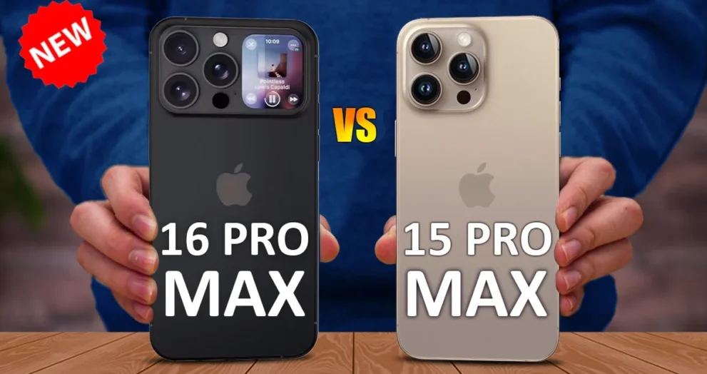 Comparison iPhone 16 vs iPhone 15